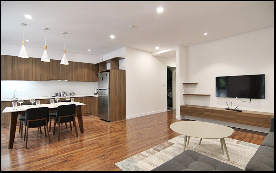 Cho thuê căn hộ 2PN, diện tích 100m2 tại Tây Hồ, thiết kế đẹp, hiện đại, view thoáng. 1