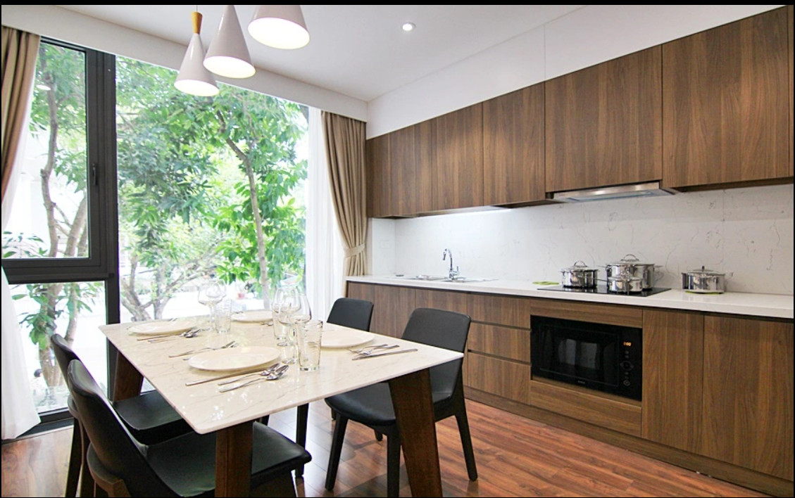 Cho thuê căn hộ 2PN, diện tích 100m2 tại Tây Hồ, thiết kế đẹp, hiện đại, view thoáng. 5