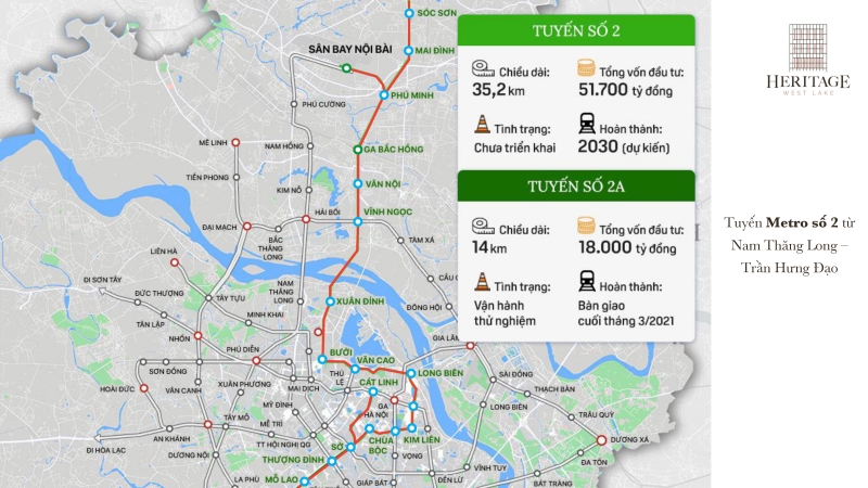 Triển khai tuyến đường sắt Metro số 2